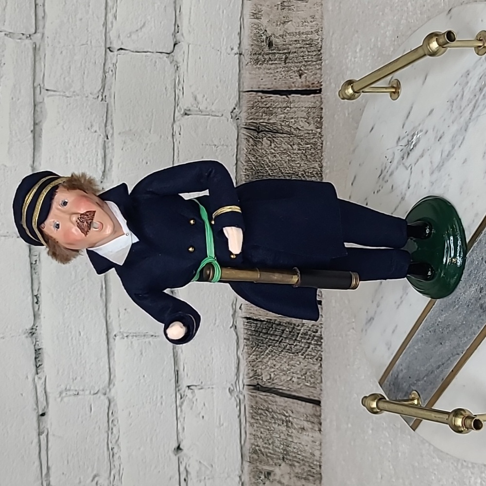 Byers' Choice Carolers Collectible Handmade 2000 Naval/Ocean Trader Man Vintage